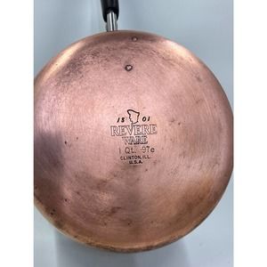 Revere Copper Ware 1 qt (Clinton, Ill) no lid